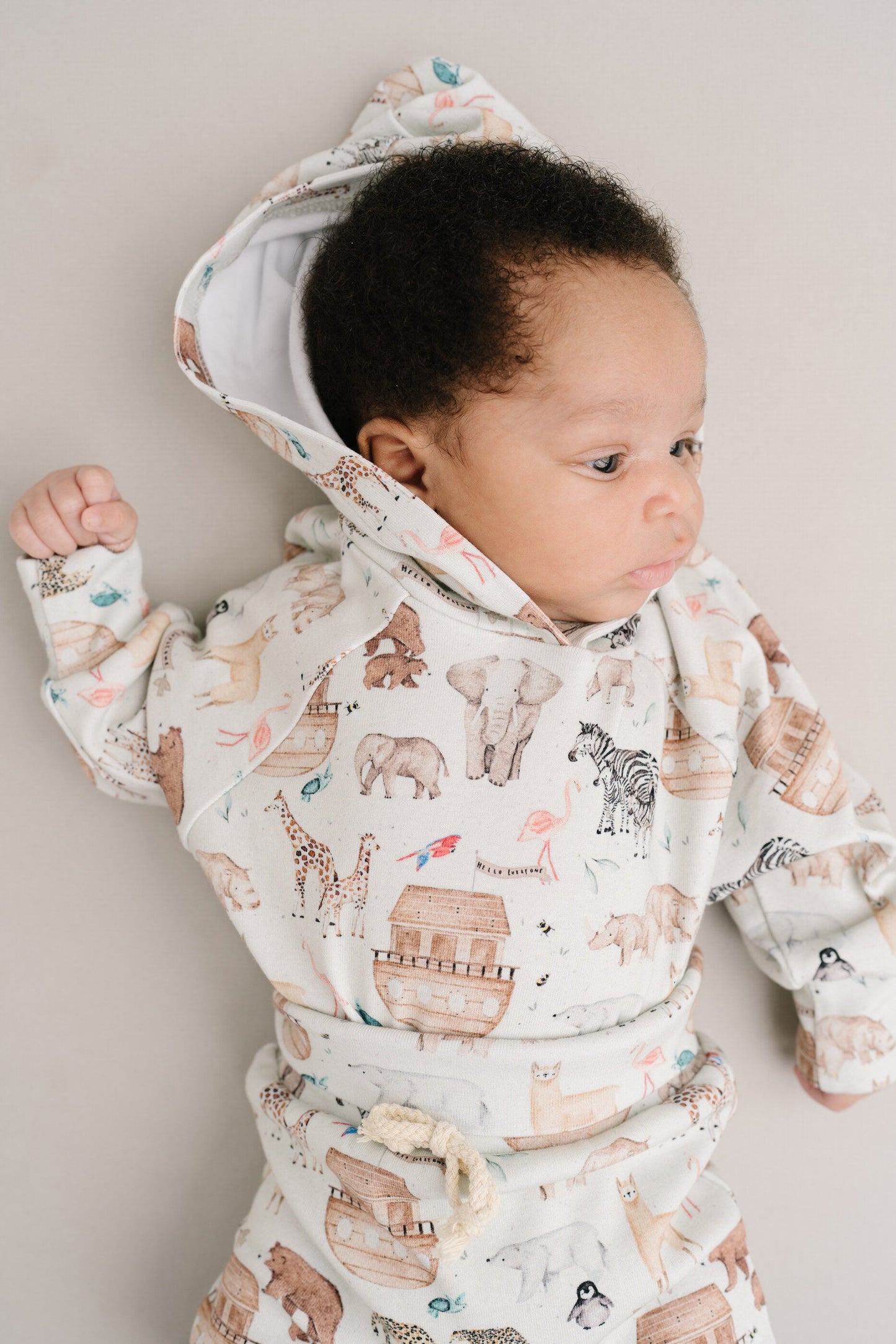 Noah's Ark Hoodie Romper Set