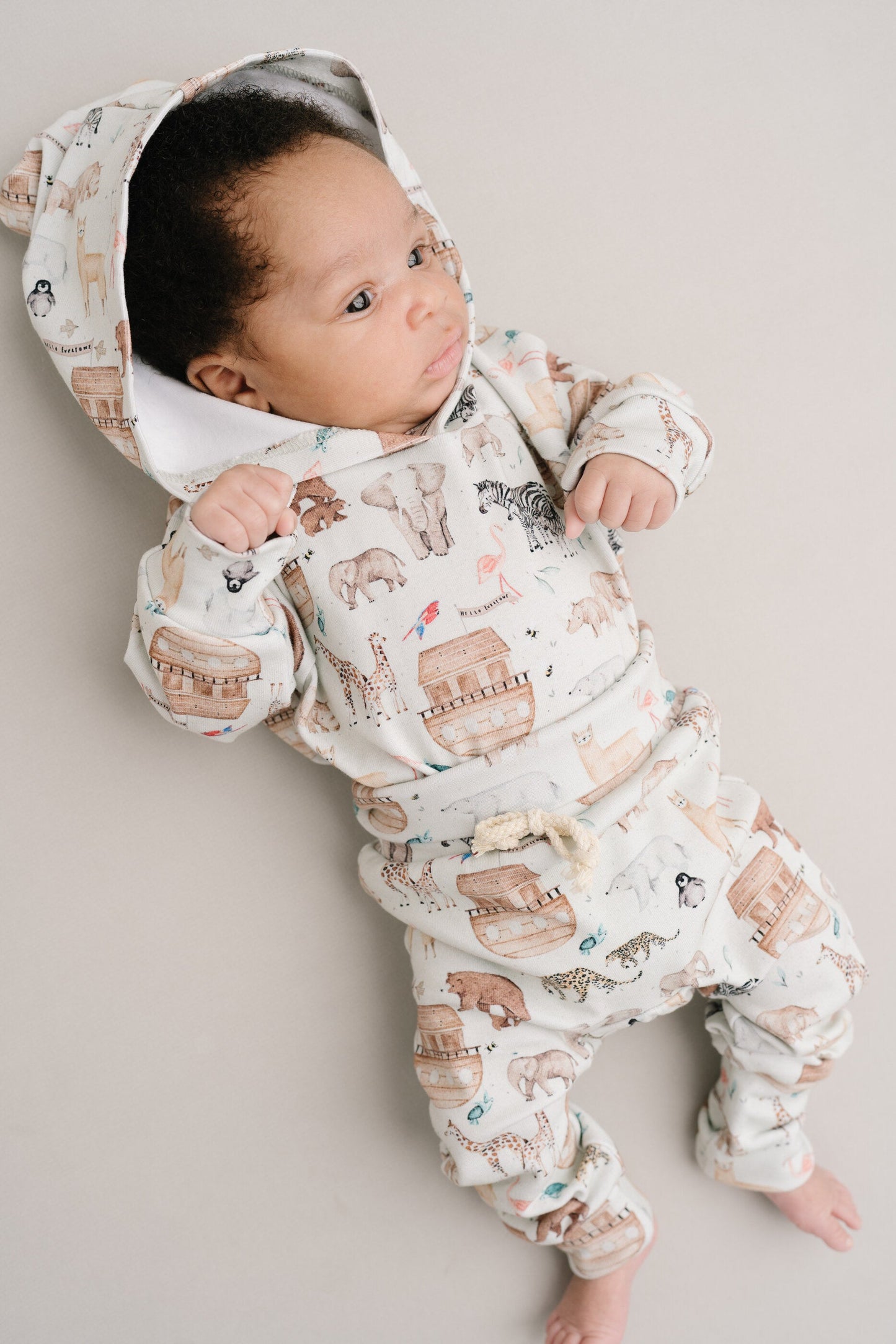 Noah's Ark Hoodie Romper Set