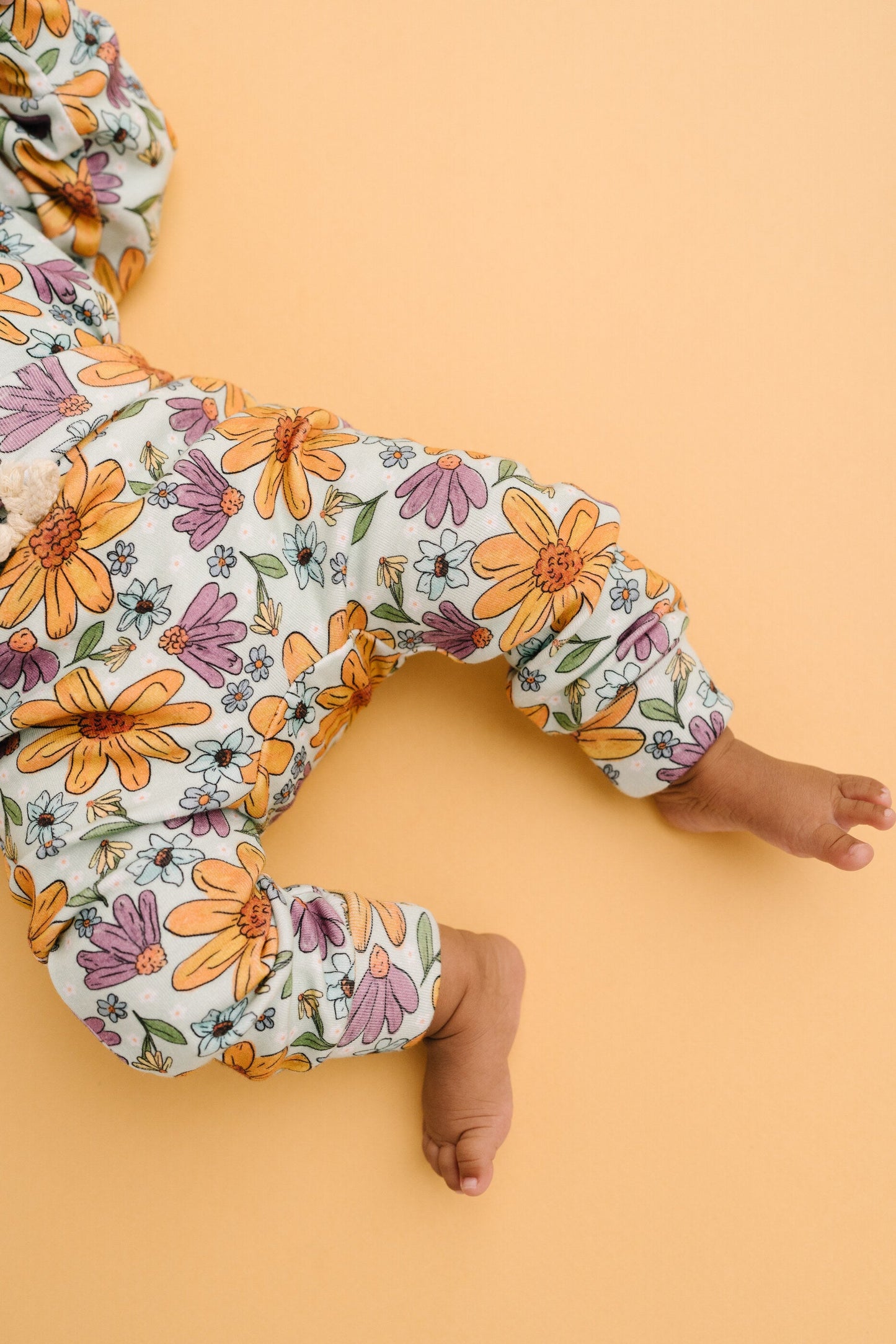 Laura Mae Floral Hoodie Romper Set