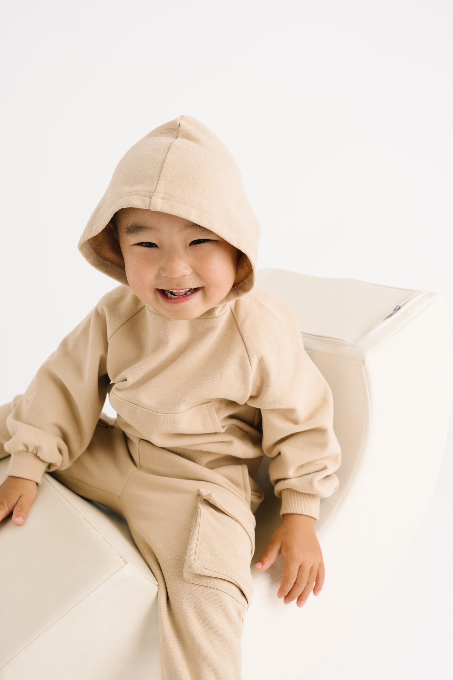 Camel Cargo Hoodie Set