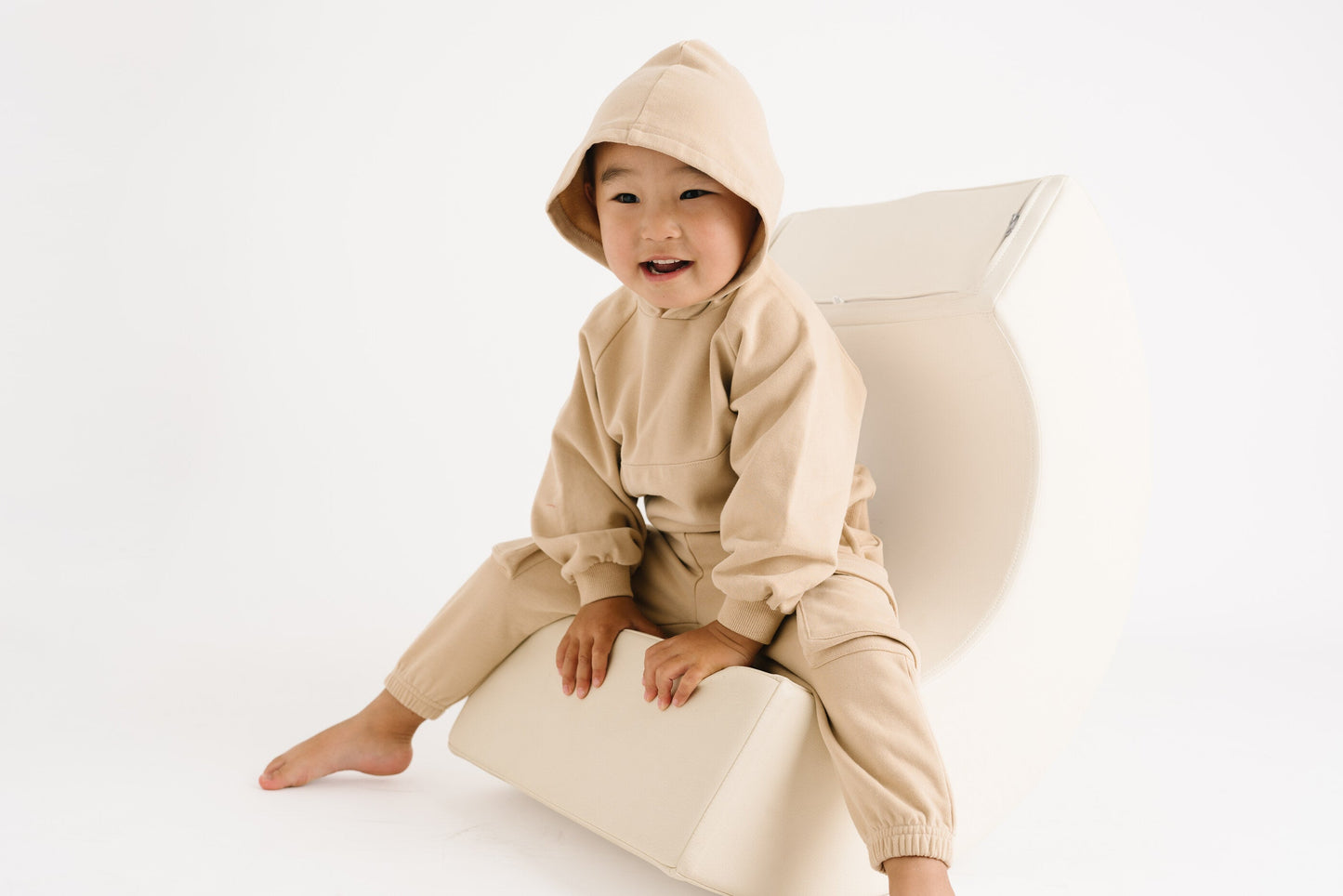 Camel Cargo Hoodie Set