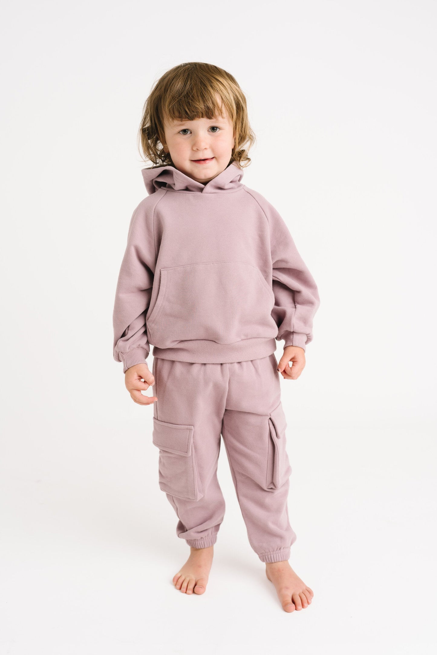 Violet Cargo Hoodie Set