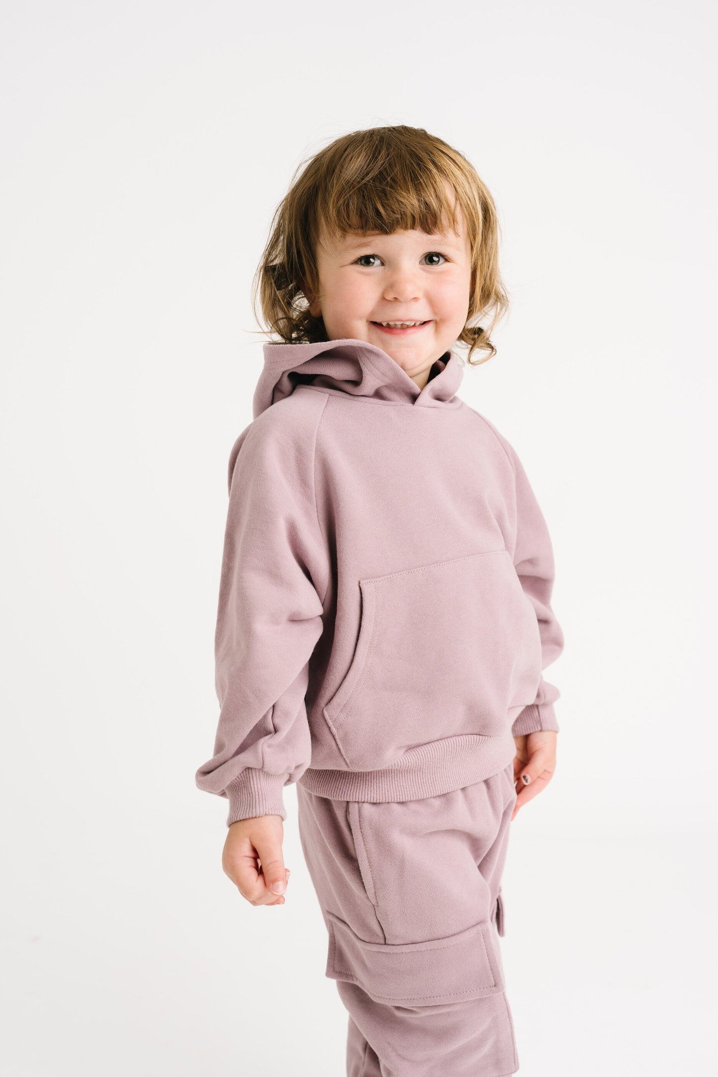 Violet Cargo Hoodie Set