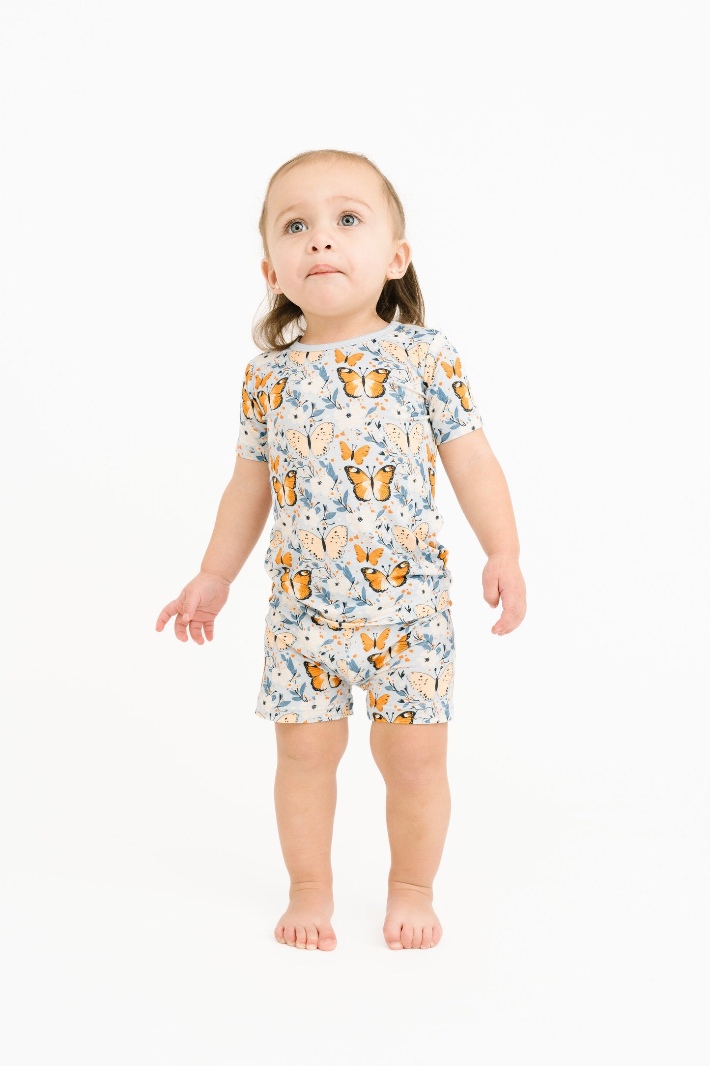 Breezy Butterflies Bamboo Shorts Set