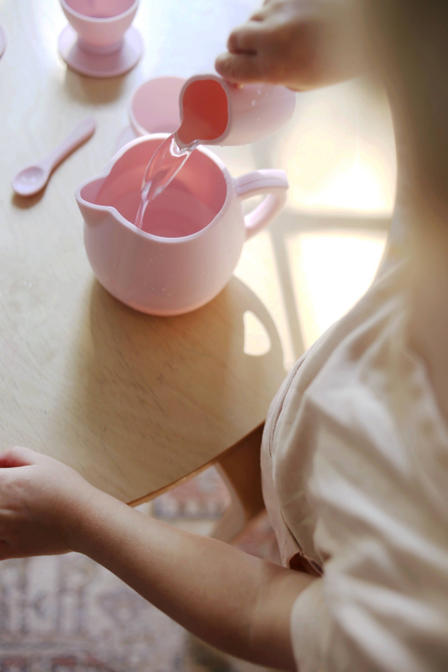 Primrose Pink Silicone Tea Play Set