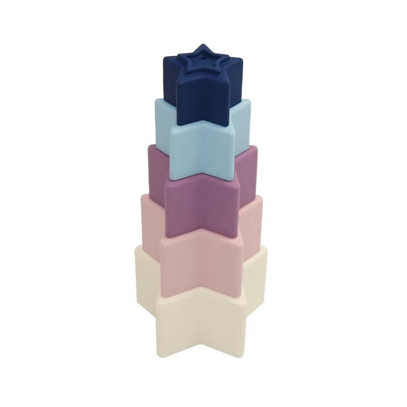 Star Cup Stacker - All Silicone: Mauve