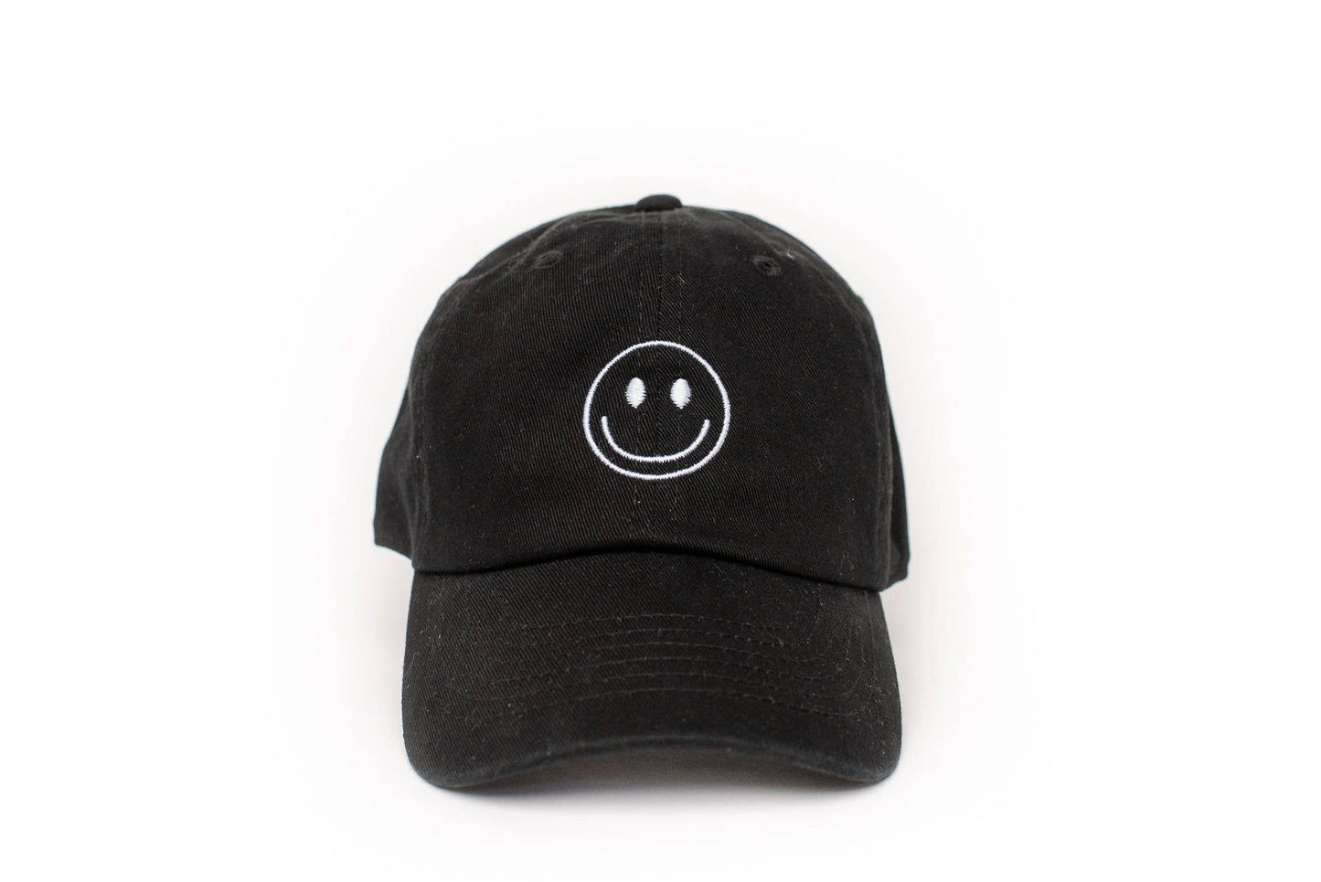 Black Smiley Face Hat: Toddler (1Y-4Y)